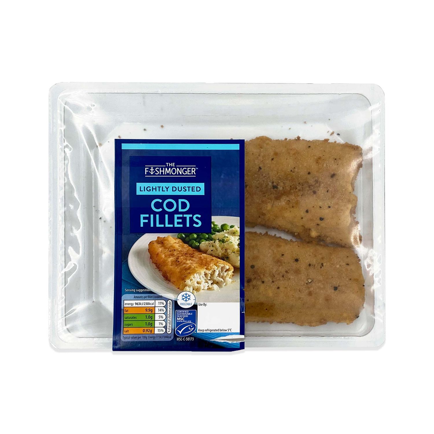 Lightly Dusted Cod Fillets 260g The Fishmonger